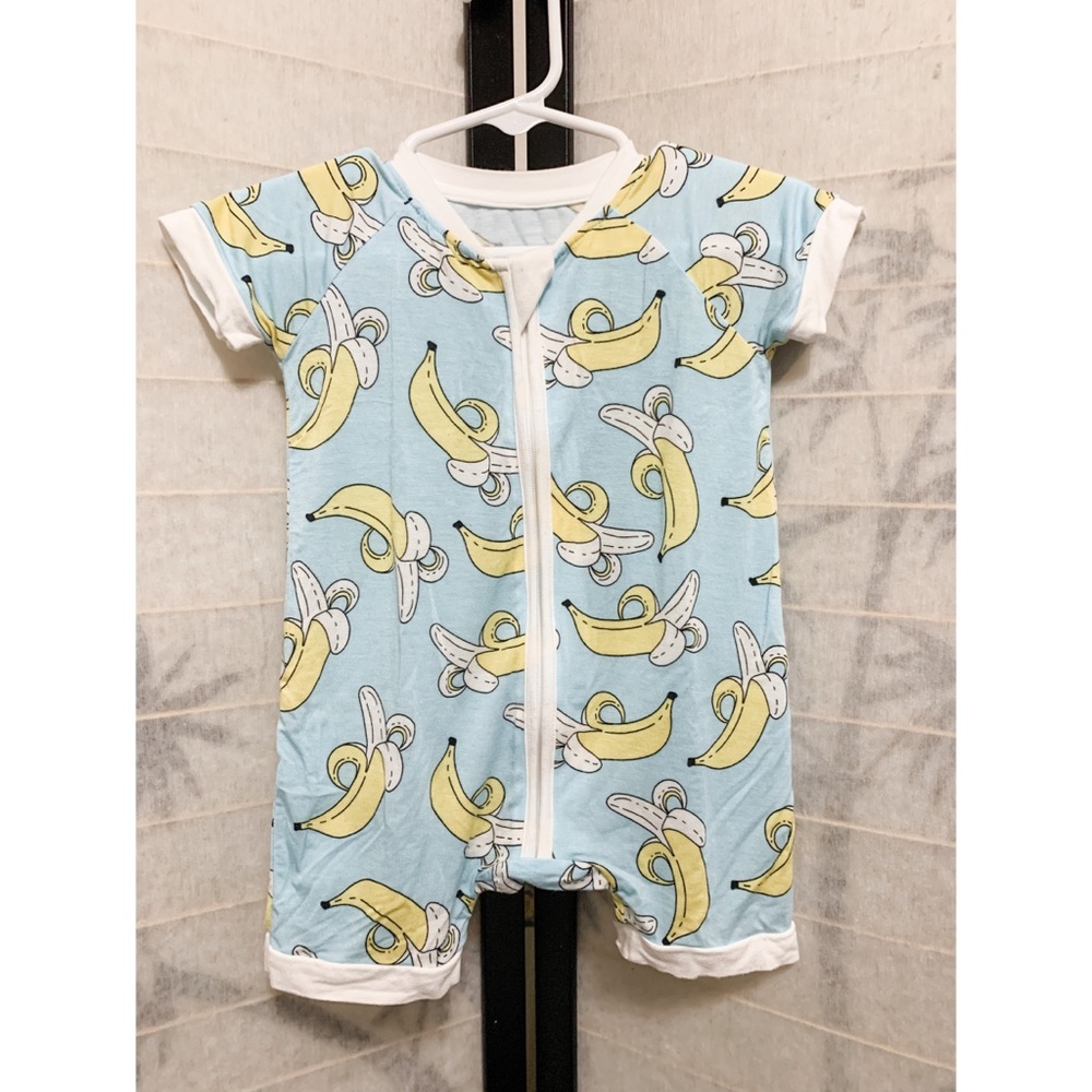 Little Sleepies SS Banana Shorties 3-6m